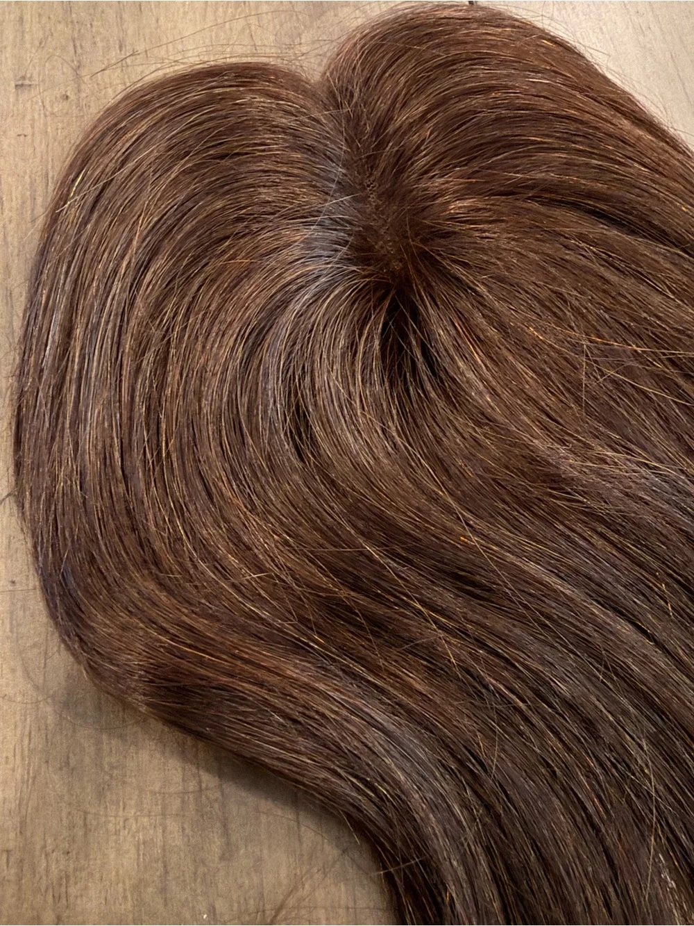 Dark Brown‎ Women’s Human Hair Topper Hairpiece with Bangs #098